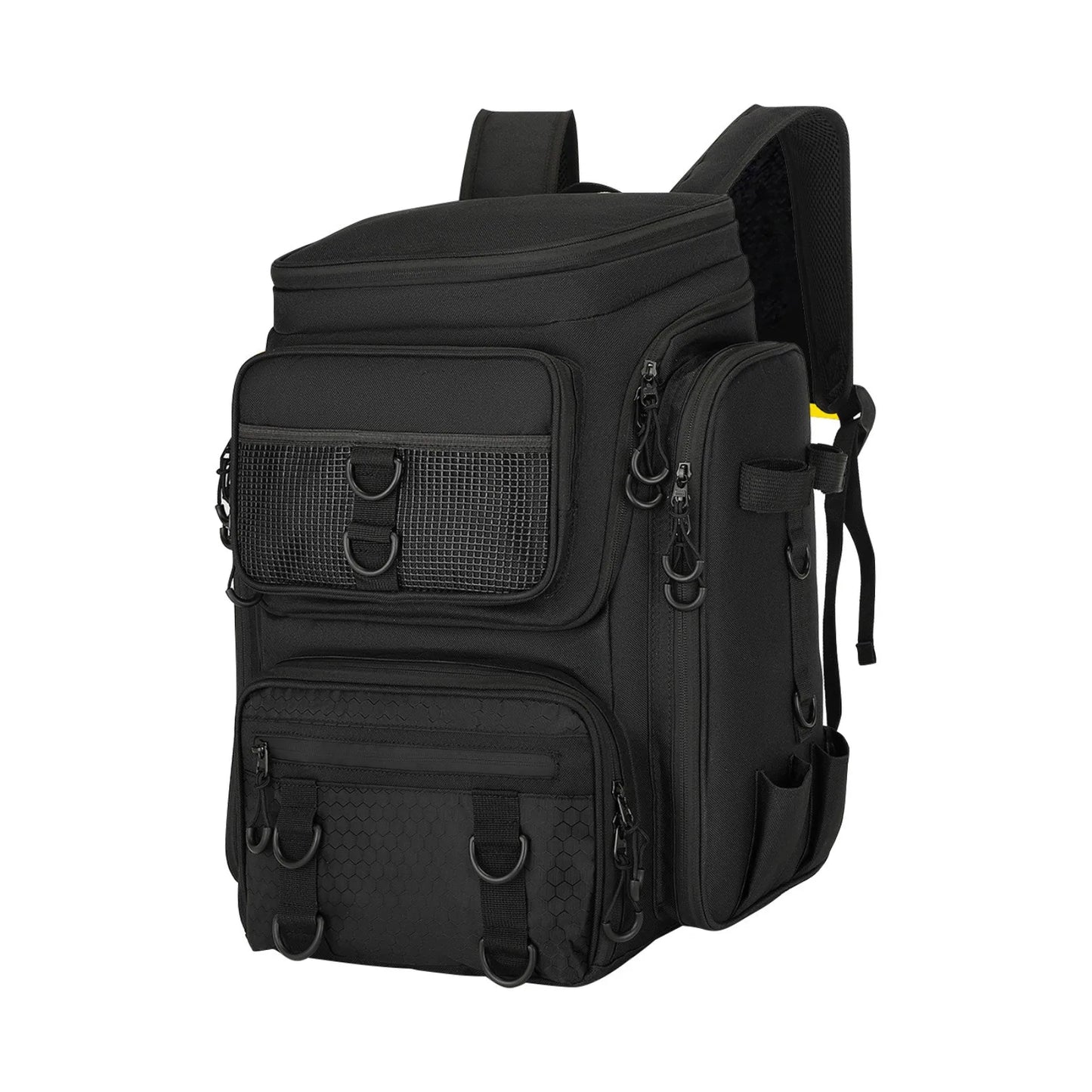 42L Large Fishing Backpack With Fishing Rod Rack & Tackle Box,  With Multiple Pockets