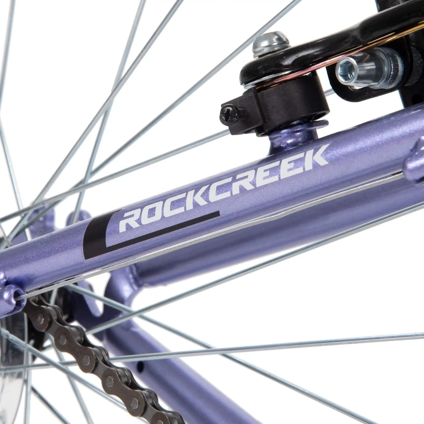 New Huffy Rock Creek Mountain Bike 24" Wheels Adults Ages 13+ Purple Lilac