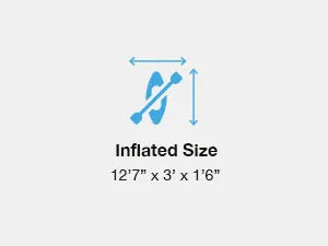 INTEX Excursion Pro K2 Inflatable Kayak 2-Person Set with Paddles & Pump