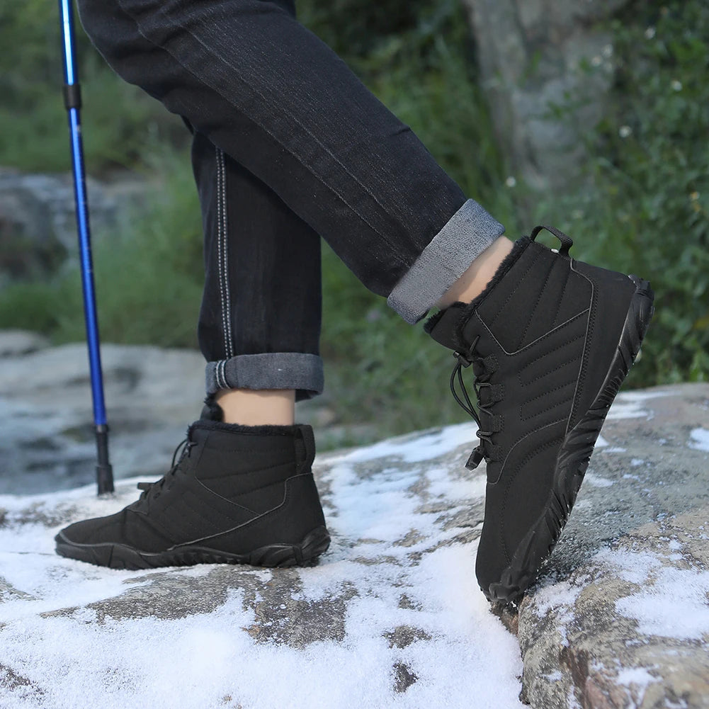 Men Women Thick snow boots waterproof shock-absorbing warm couple high-top