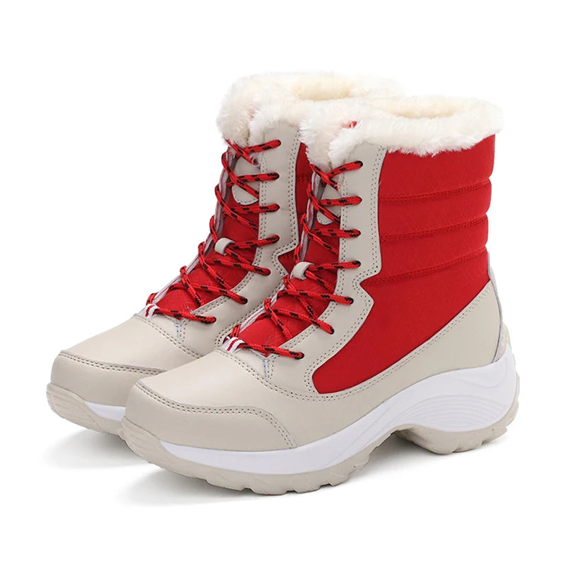 Snow Boots Women Flat Keep Warm Boots Casual
