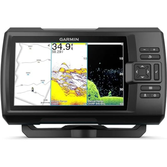 Garmen Fishfinder , PVC housing, black-gray, vivid scanning sonar with color palettes and easy-to-use 7-inch display