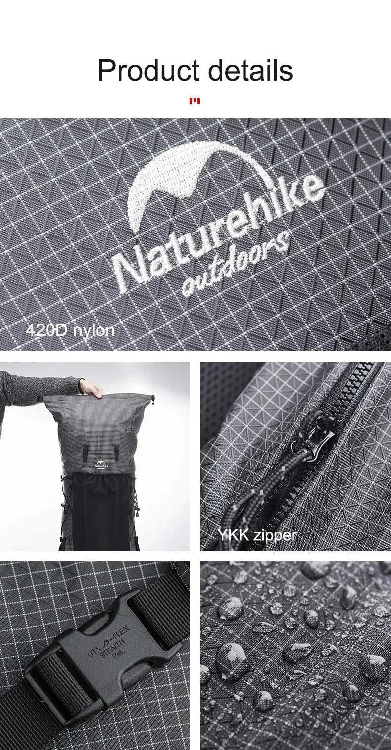 Naturehike Rock Outdoor Bags 40L 60L Travel Backpacks Large Capacity 60+5L Camping Hiking Packs Hiking Bag With Rain Cover