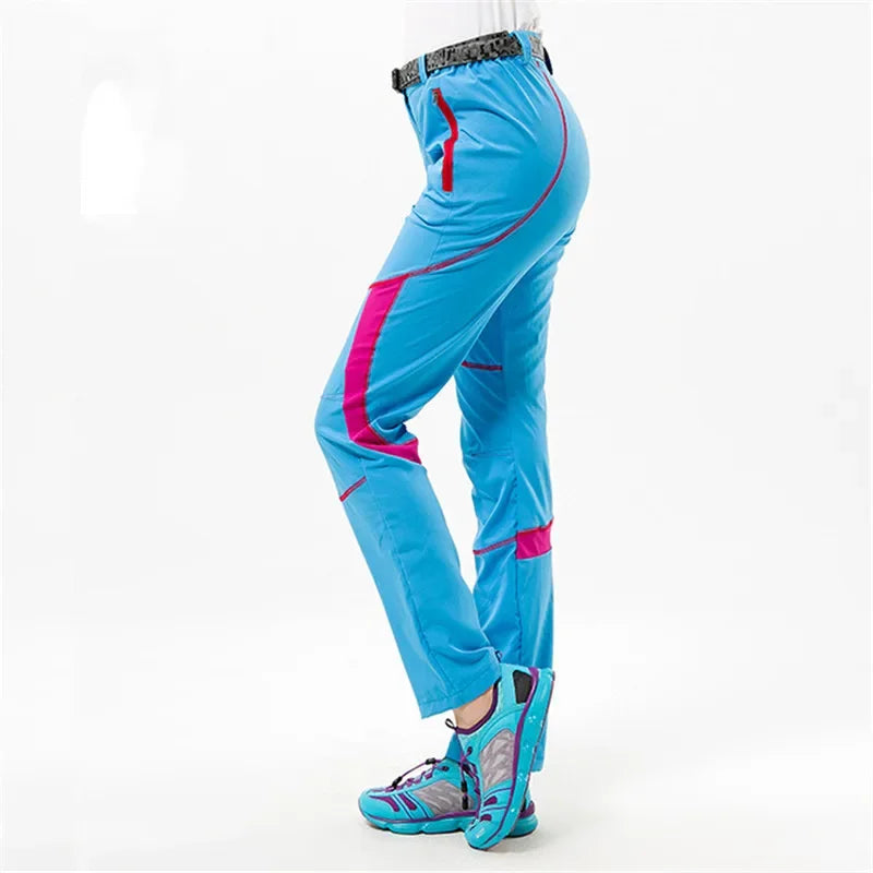 Summer Thin Quick Dry Pants Women Breathable Sports Outdoor Camping Climbing Trekking Hiking Pants Stretch Trousers