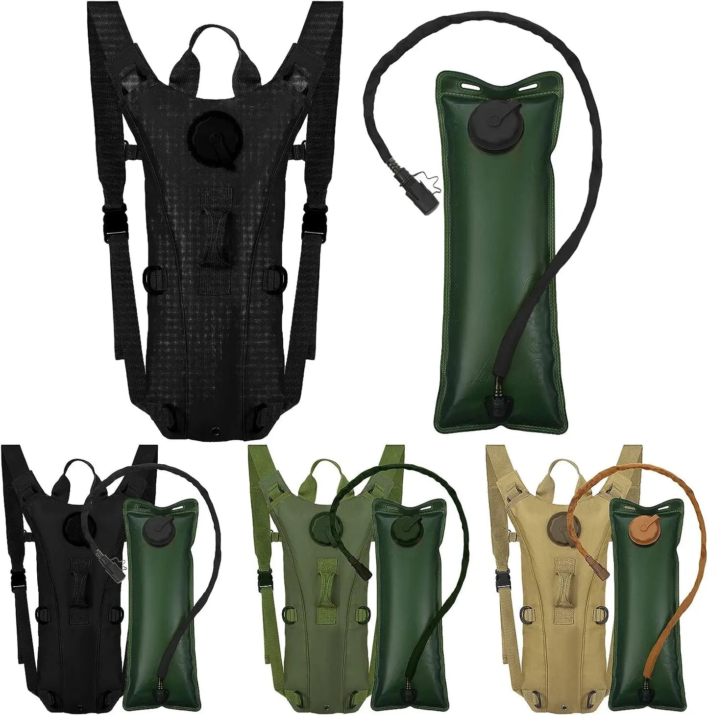 Sport Hydration Pack Backpack Water-proof Nylon Water Bag with 3 Liter Bladder