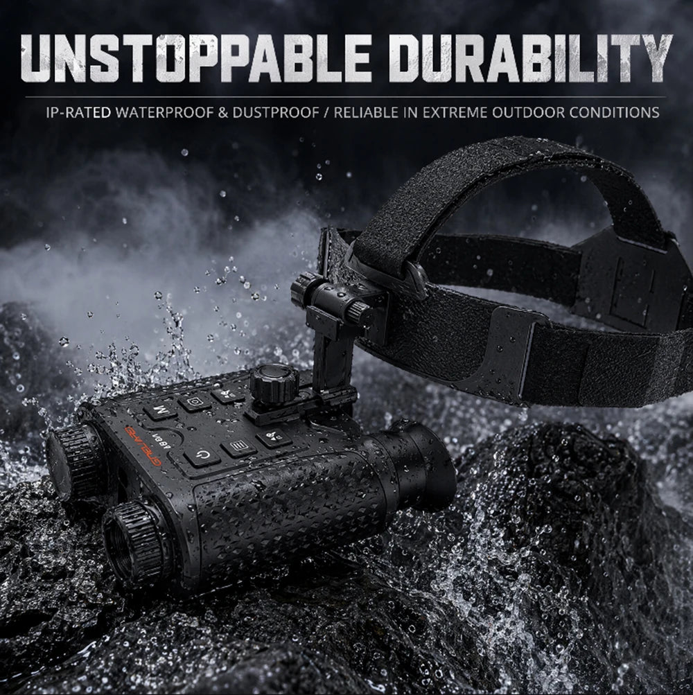 GTMEDIA Night Vision Binoculars 4K 8X Digital Zoom for Helmet Night Vision Goggles for Outdoor Hunting Night Vision Binoculars