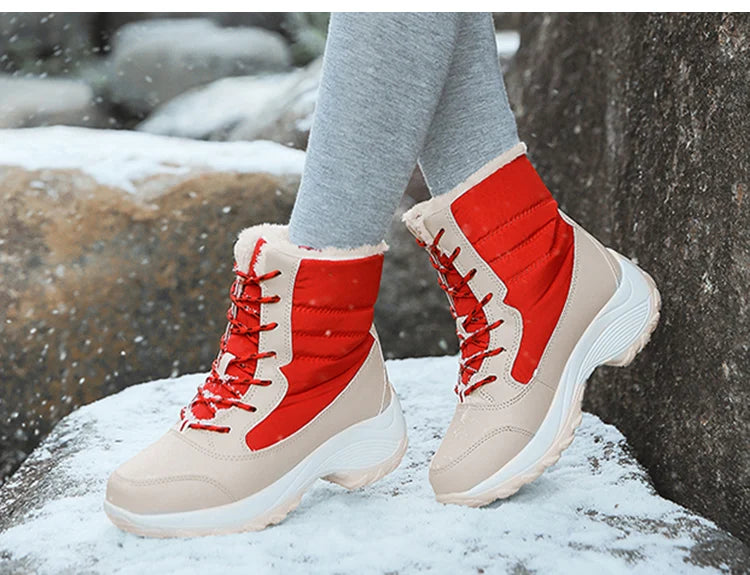 Snow Boots Women Flat Keep Warm Boots Casual