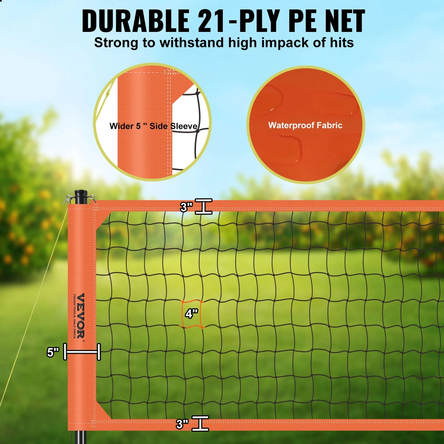 1.25-1.75inch poles, Outdoor Volleyball Net System Adjustable Height Aluminum Poles Volleyball Set with Pump Carrying Bag