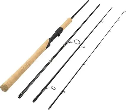 Travel Fishing Rods Set, 4 and 6 Piece, Versatile Spinning, Casting, and Fly Models, Graphite Blank with Titanium Reinforcement,