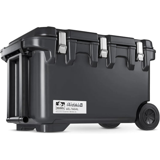 US Shipping Large 64 QT Wheeled Cooler Ice Chest Leak Proof Hard Cooler with Wheels for Camping Fishing Beach Outdoor
