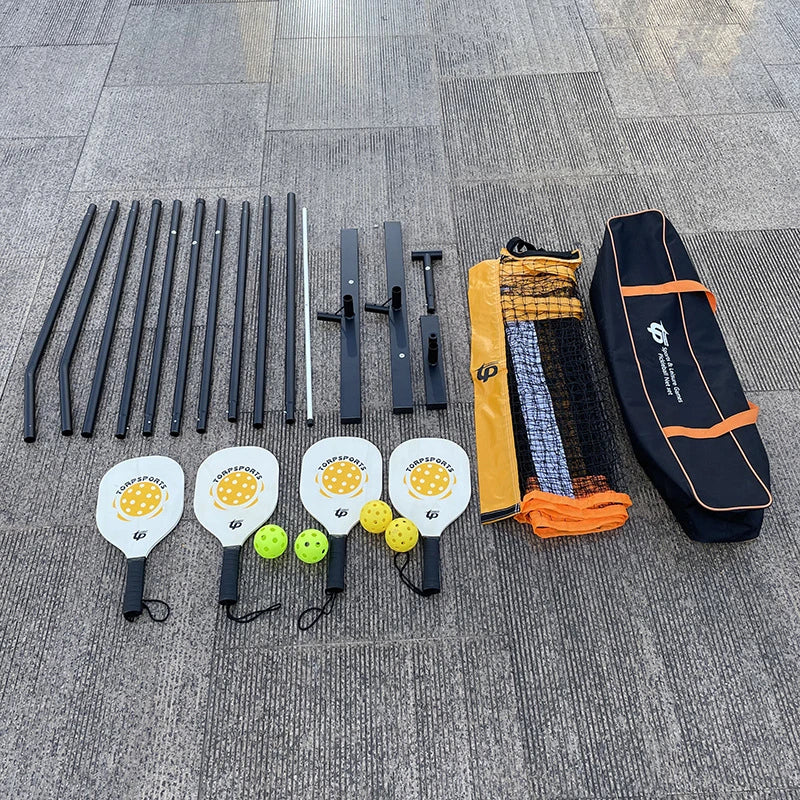 Portable Pickleball Net, Folding, Training Net, Outdoor, Rust Prevention, Ball Games