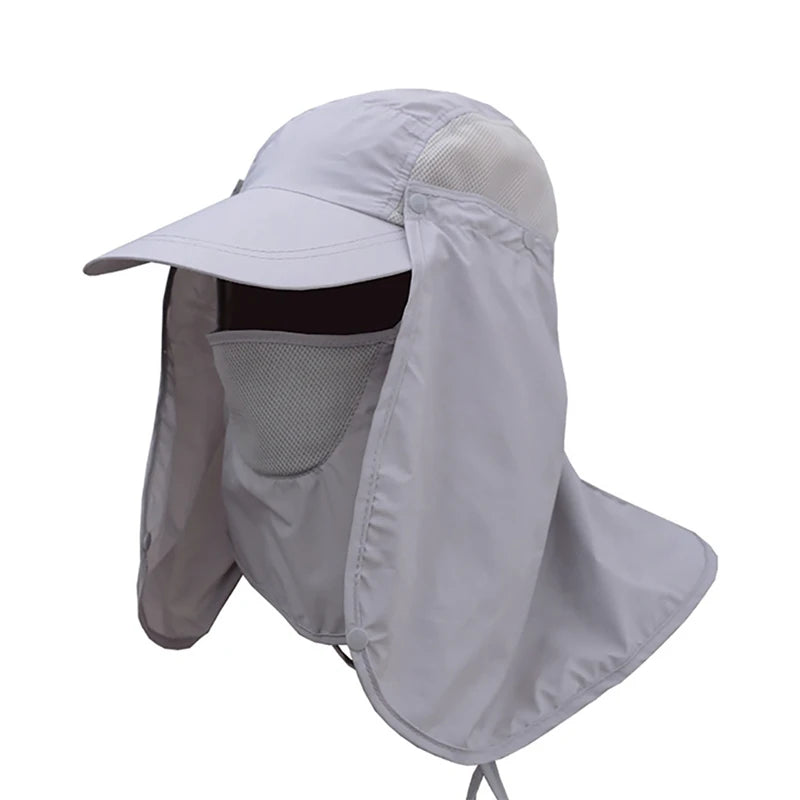 Summer Sun Hats Outdoor Fishing Hat UV Protection Sunscreen Fisherman Hats Women Men Breathable Fishing Cap For Travel Hiking
