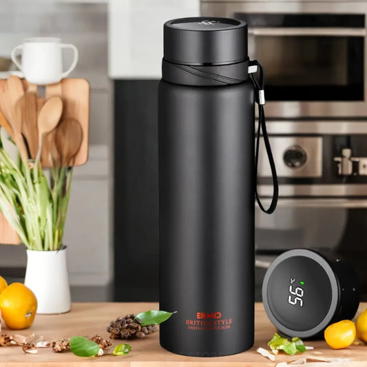Intelligent 1000ML Smart Thermos Bottle with Temperature Display for Tea Coffee