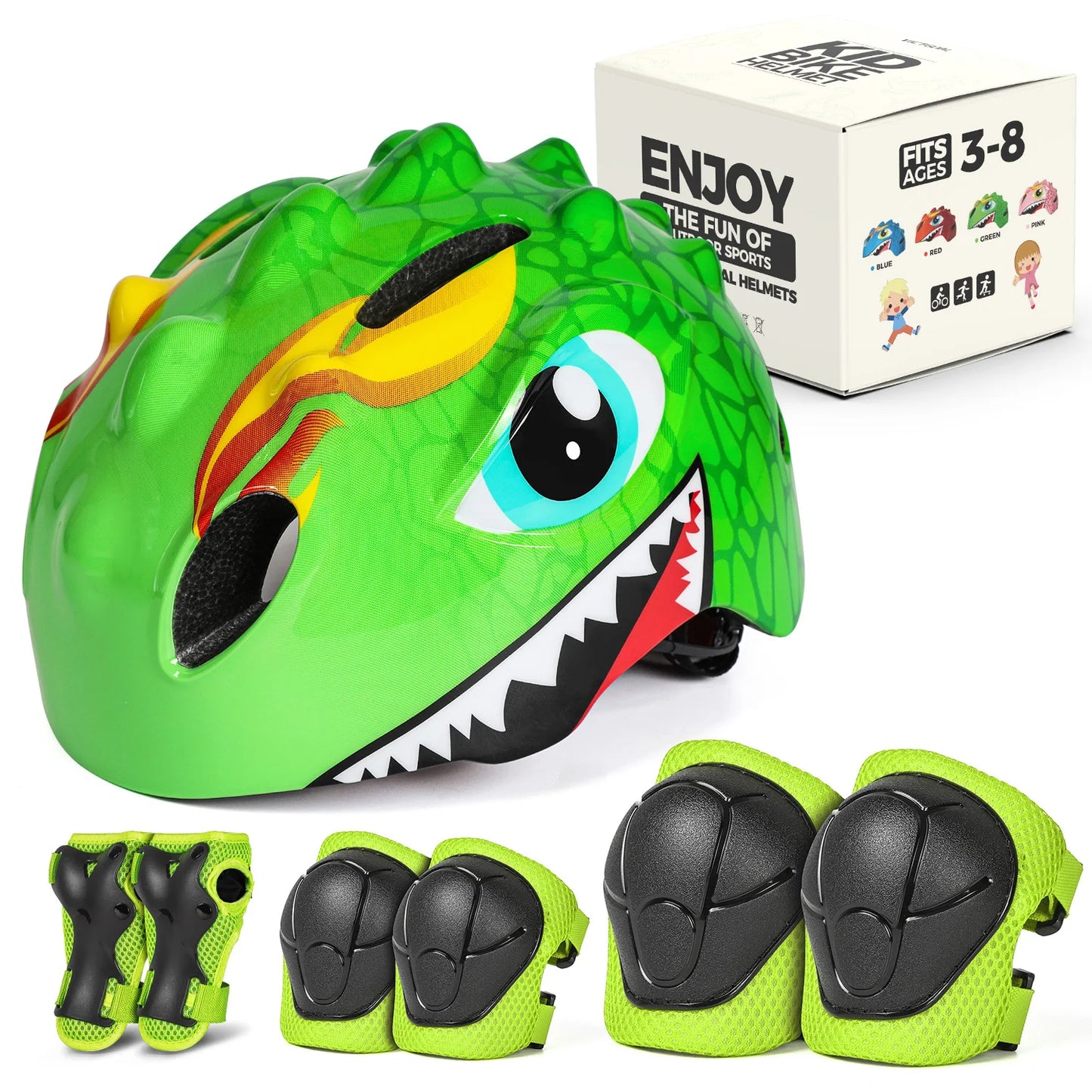 VICTGOAL Kids Bicycle Helmet Cycling Guard Knee Elbow Pads Protective