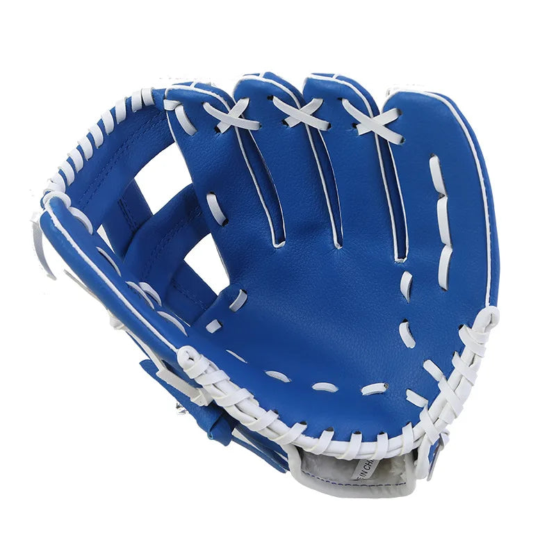 PU Baseball Glove for Kids Adults 9.5–12.5 Inch Youth Adult Softball Catcher Mitt with Reinforced Stitching & Comfort Padding