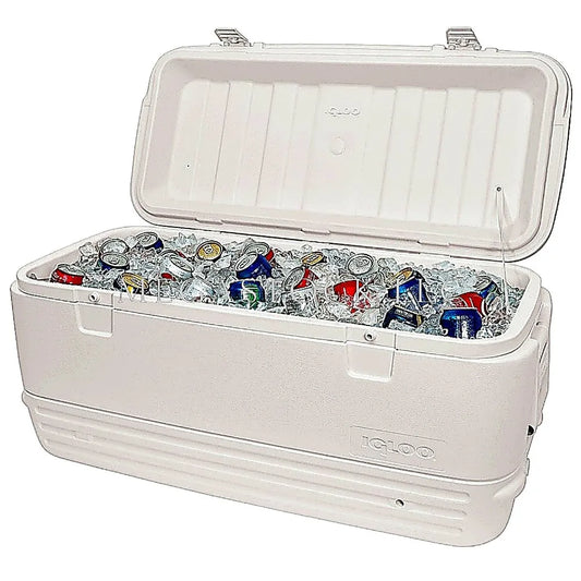 Igloo 120 Quart Polar Cooler Heavy Duty Ice Chest Camping Fishing Tailgating Box