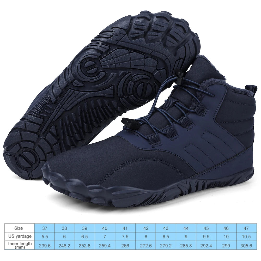 Men Women Thick snow boots waterproof shock-absorbing warm couple high-top