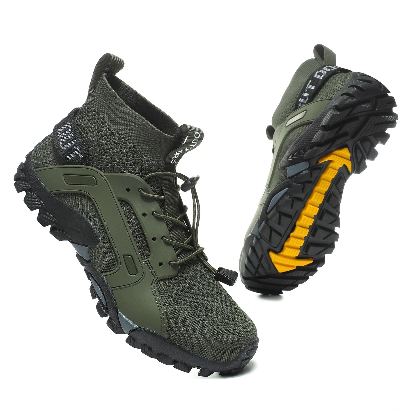 On Hiking Upstream Wading Shoes Non-slip Mesh Breathable Water Sneakers High Top Climbing Footwear Men Quick Dry Shoes Slip