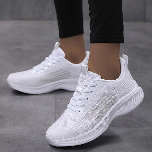 Women Lightweight Sneakers Outdoor Running Sport Shoes Mesh Breathable Trainning Shoes