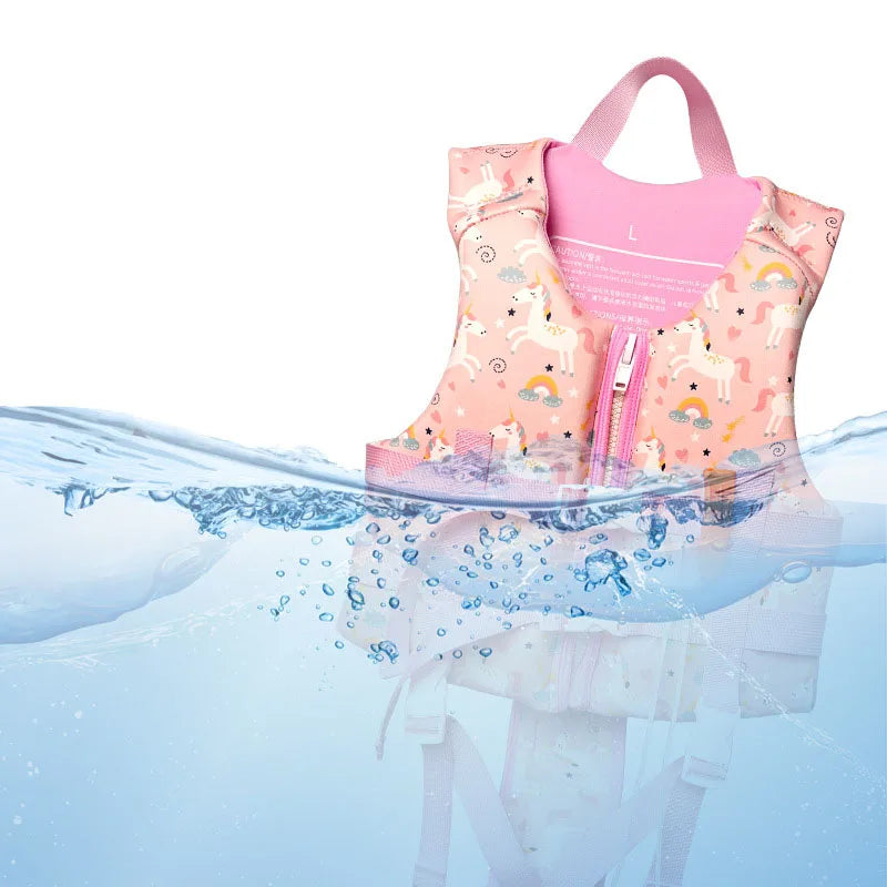 Aid Flotation Device  kayaking Boating  Vest Safety Survival Suit Kids Swimming