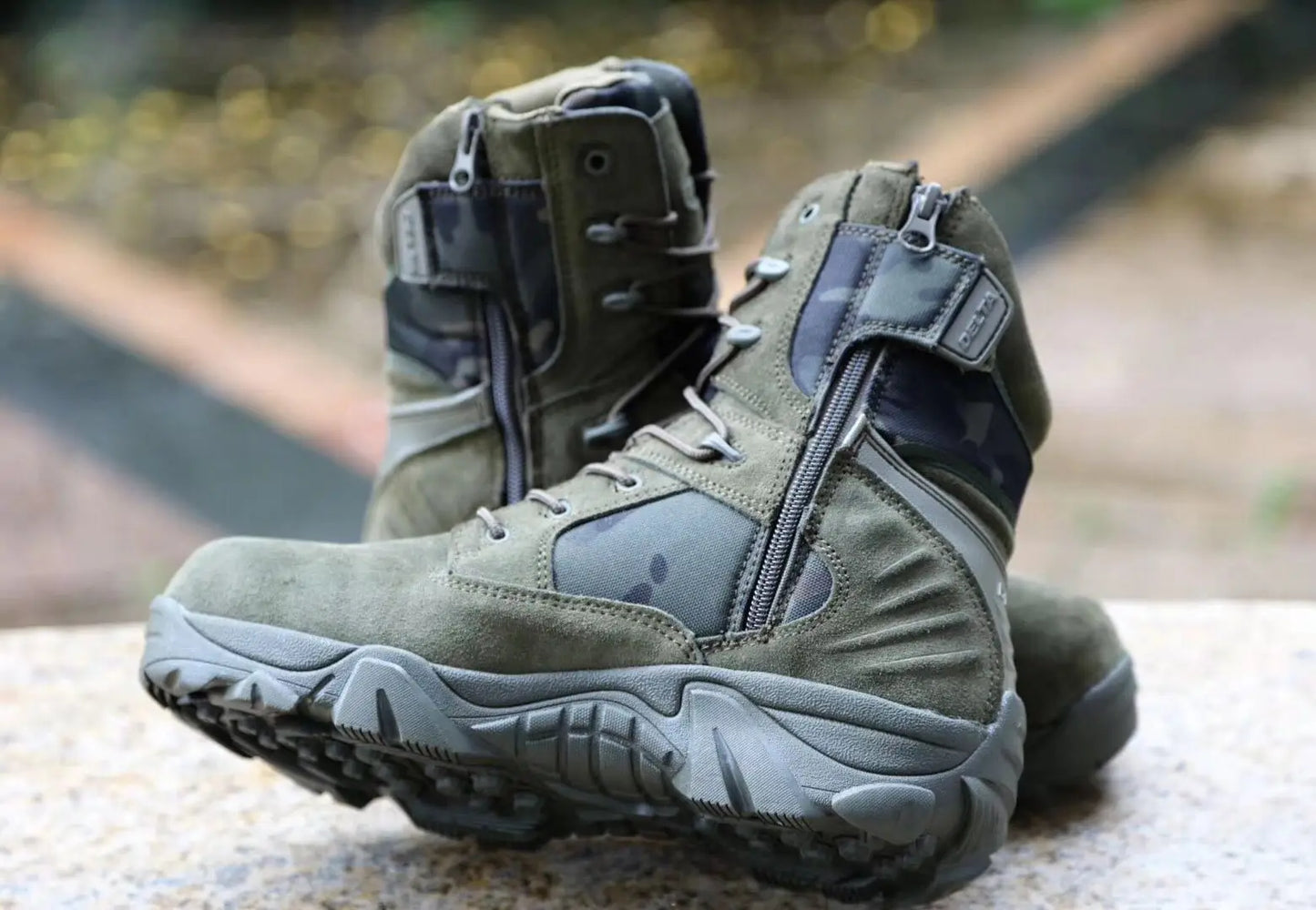 Climbing Outdoor Mens Work Safety Boots Camouflage Desert Boots  Outdoor Hiking Boots