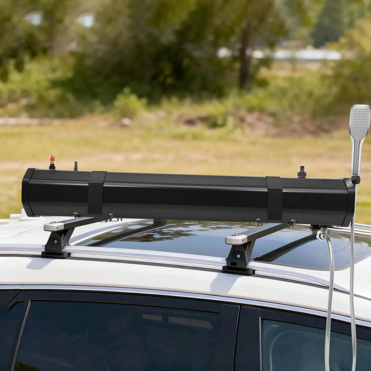 Portable Water Tank for Camping 30L Roof Rack Mount Road Shower, Outdoor Activities Water for roof crossbar luggage rack platform luggage rack roof tent roof luggage box roof luggage frame of SUVs sedans RVs trucks washing ac