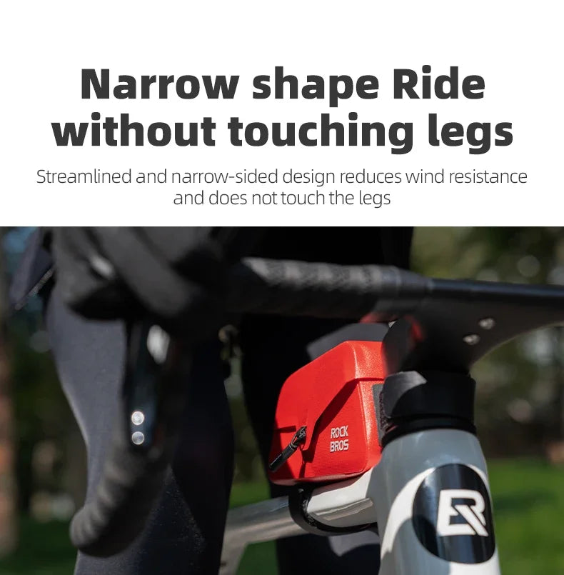 ROCKBROS Bike Top Tube Bag Magnetic Waterproof TPU Bike Frame Front Pack Mountain Bike Riding Storage Bag Cycling Accessories