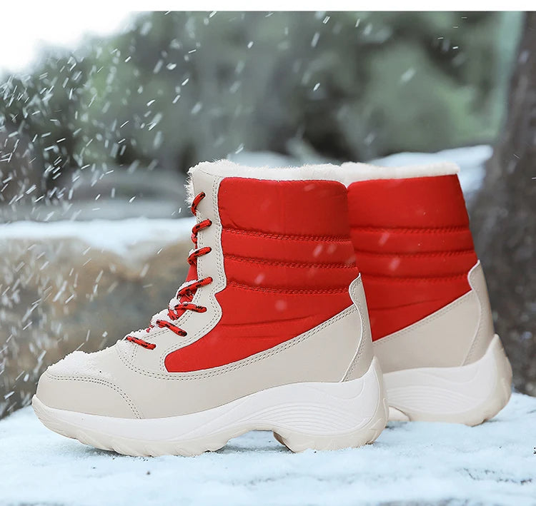 Snow Boots Women Flat Keep Warm Boots Casual