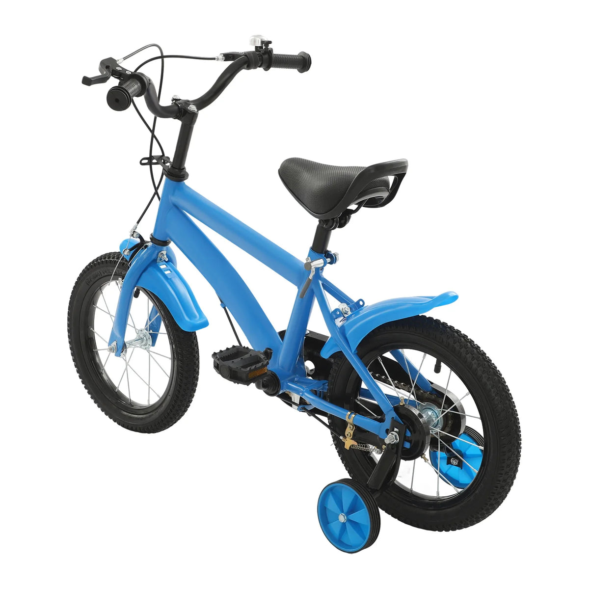 14 Inch Kids Bike w/ Training Wheels, Adjustable Seat Height Dual Brakes Children's Bicycle Kids Learning Bicycle for Boys Girls