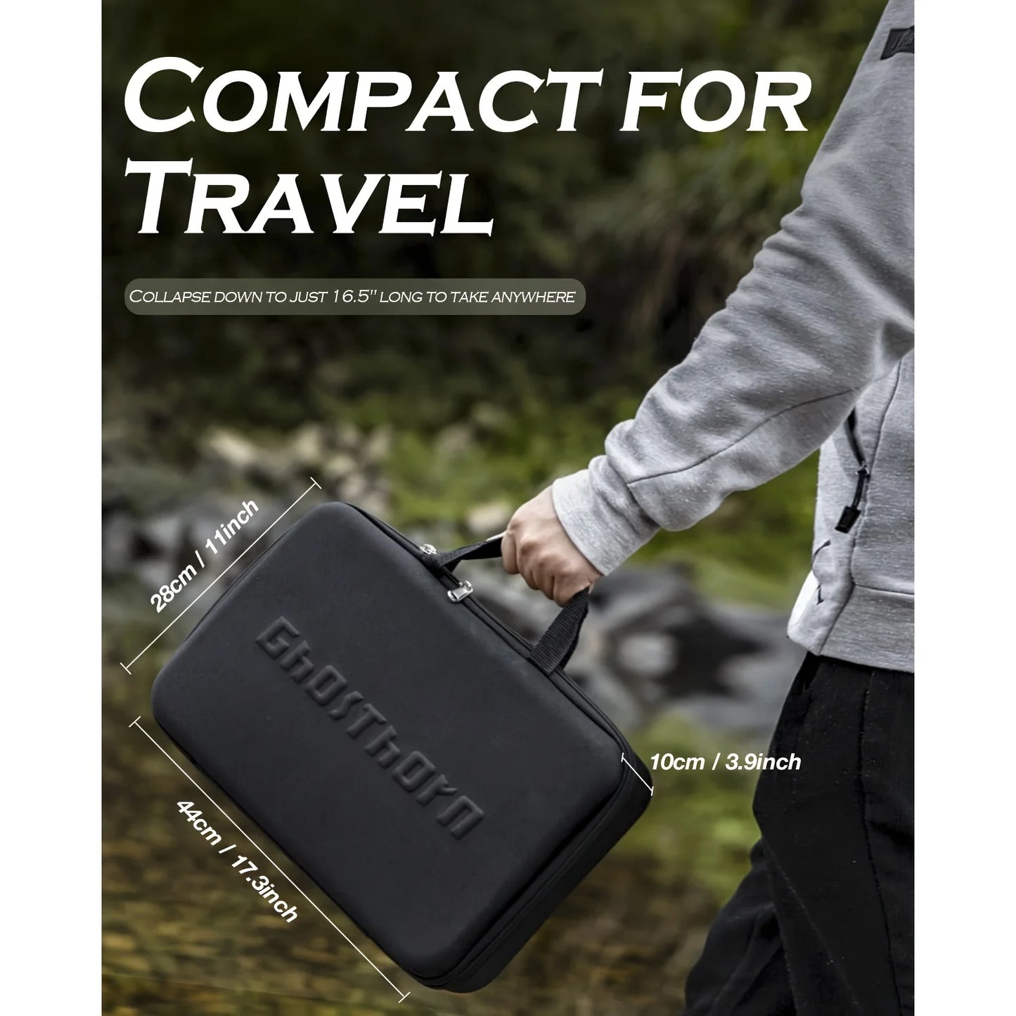 Fishing Rod&Reel Combo Telescopic Pole Kit Fishing Gear Starter Compact, Carrier Bag for Freshwater Saltwater Gifts