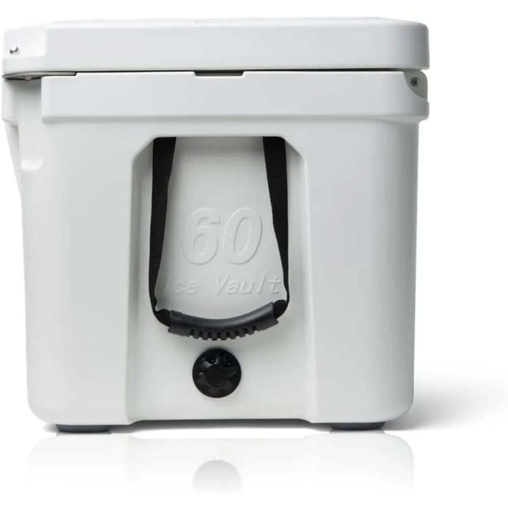 Vault  60 Quart, Roto-Molded Ice Cooler  Large Ice Chest Holds  up to 10 Days