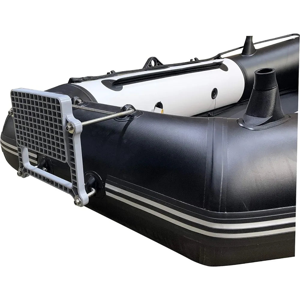 7.5ft Inflatable Fishing Boat Dinghy Pontoon with Air Floor with Motor Bracket