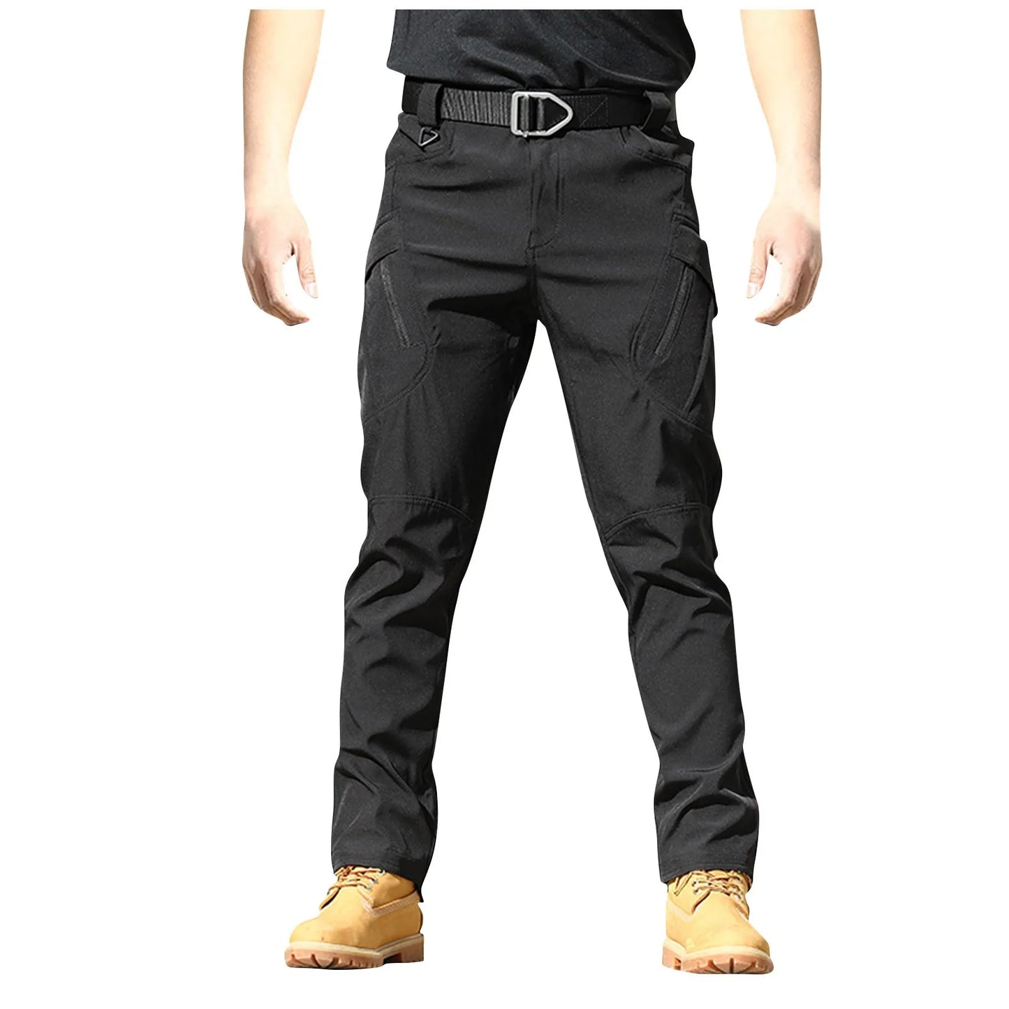 Spring-Autumn Outdoor Stretch Water-Resistant Hiking Trousers Wear-Resistant Utility Pants