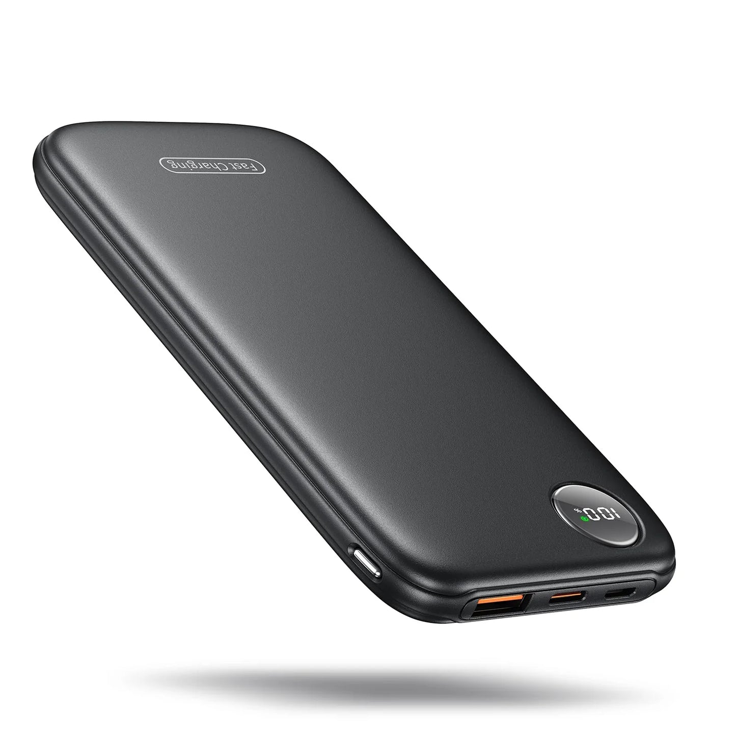 Ultra-Slim 10000mAh Portable Charger with Fast Charging (Max 12V/4.5A), USB-C Input/Output, Lightweight