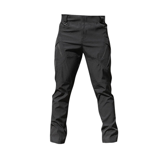 Spring-Autumn Outdoor Stretch Water-Resistant Hiking Trousers Wear-Resistant Utility Pants