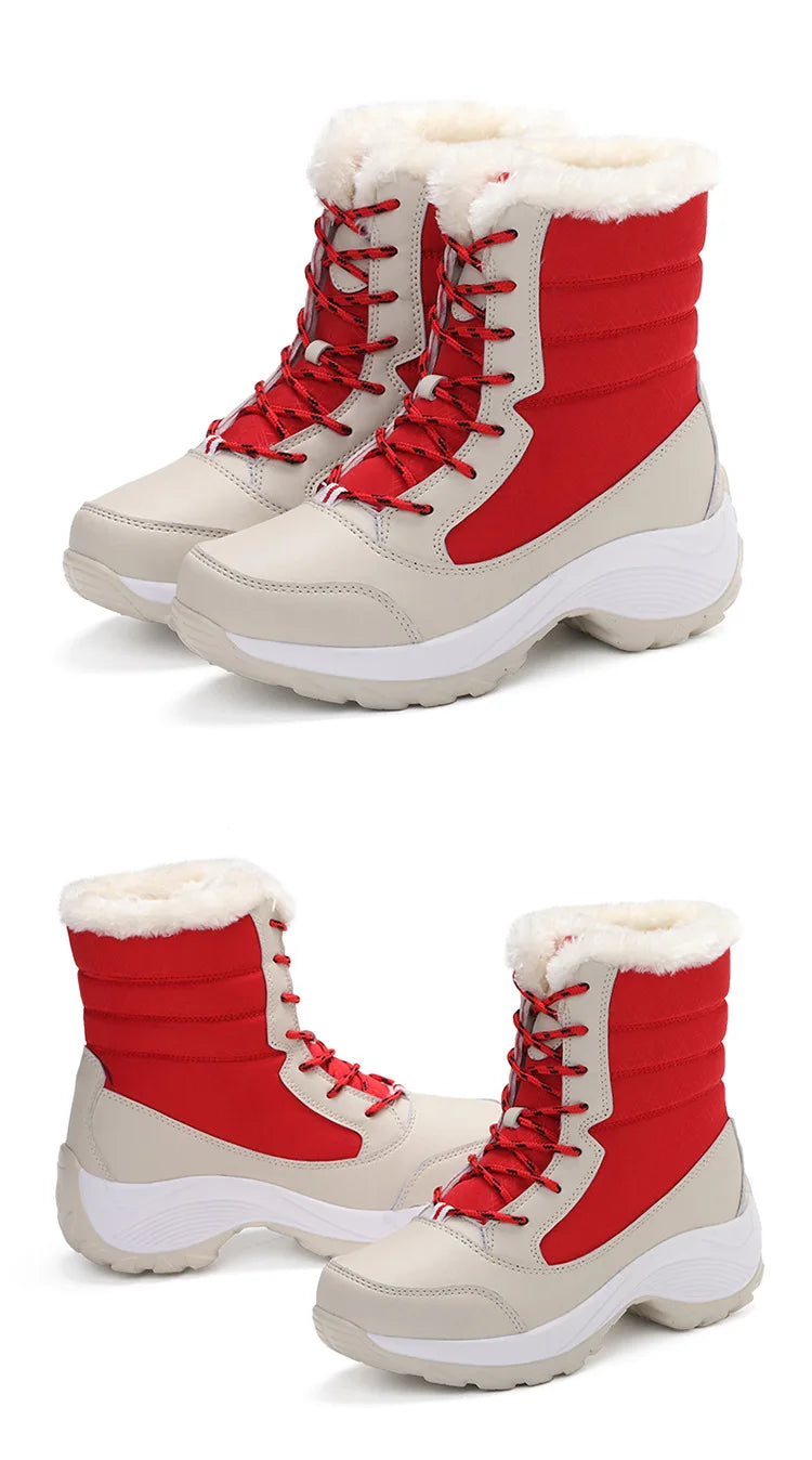 Snow Boots Women Flat Keep Warm Boots Casual