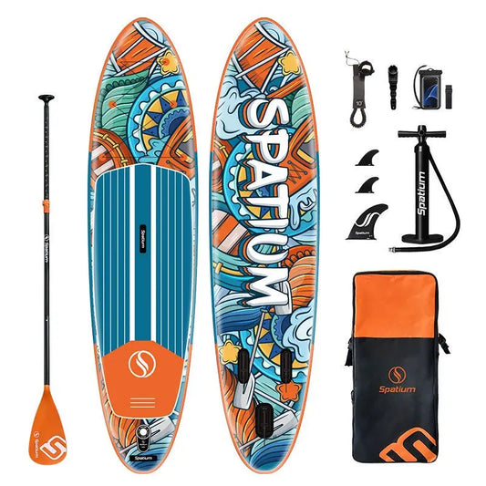 Spatium Inflatable Paddle Board, Stand Up Paddle Board, Suo Board with Premium Sup Accessories