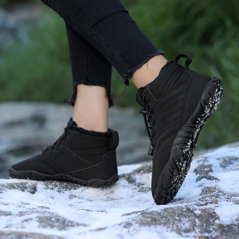 Men Women Thick snow boots waterproof shock-absorbing warm couple high-top