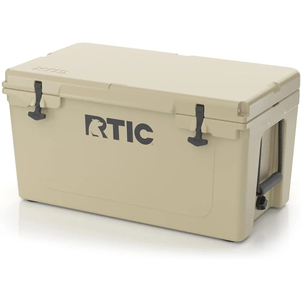 65 QT Ultra-Tough Cooler Hard Insulated Ice Chest Box Camping, Picnic, Fishing, Boat, Barbecue