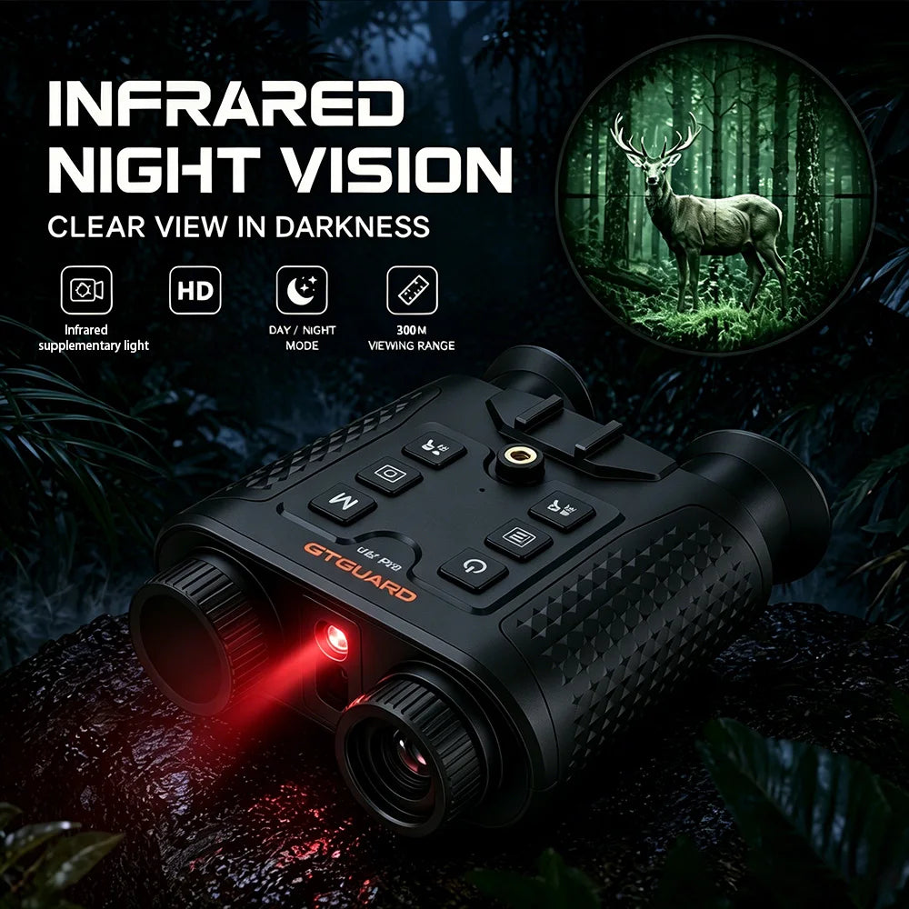 GTMEDIA Night Vision Binoculars 4K 8X Digital Zoom for Helmet Night Vision Goggles for Outdoor Hunting Night Vision Binoculars