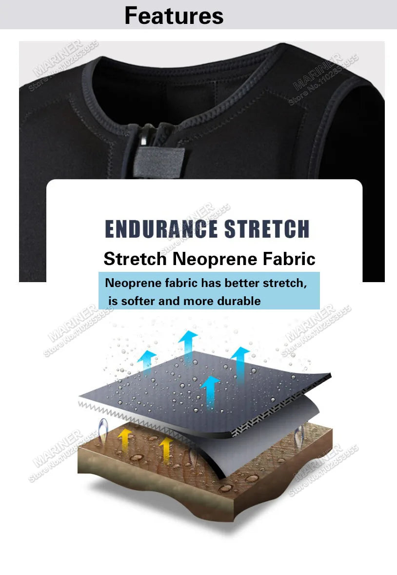 Wakesurf Comp Vest CE Approved Neoprene Life Jacket Premium Quality Impact Vest But Great for All Other Watersports Activities