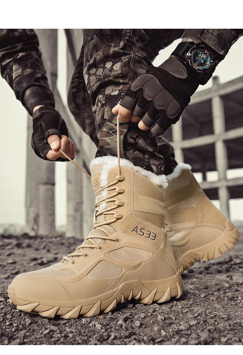Ankle Winter Warm Shoes Boots Climbing Hiking Shoes Men Women Snow Boots Durable