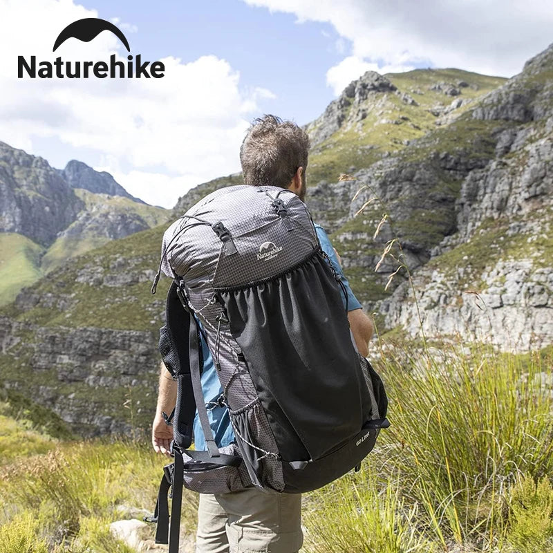 Naturehike Rock Outdoor Bags 40L 60L Travel Backpacks Large Capacity 60+5L Camping Hiking Packs Hiking Bag With Rain Cover