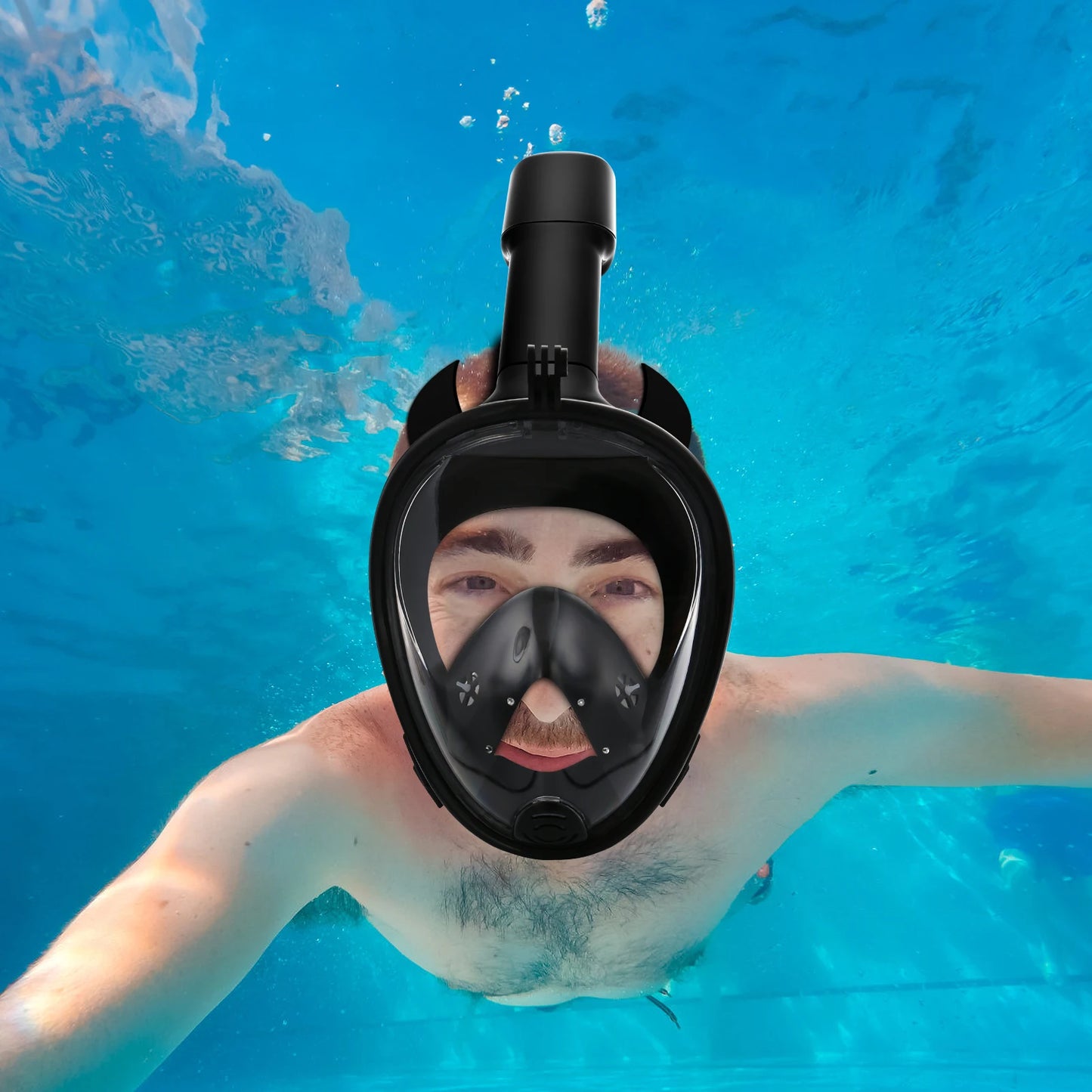 Professional Full Face Snorkel Mask Anti-Fog Anti-Leak Fit the Face Diving Mask for Adults