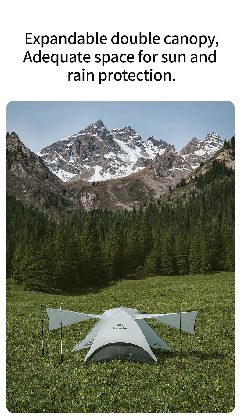 Naturehike Star River UL Camping Tent 2 People Tent 15D Nylon Ultralight Hiking Double Layer Backpacking Travel Tent 3 Seasons