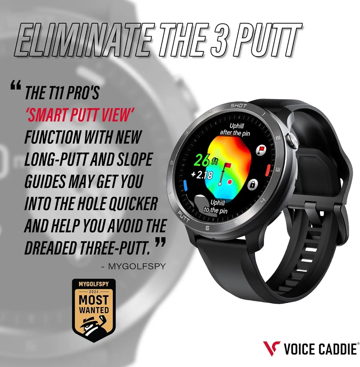 T11 PRO GPS Watch | Smart Golf Watch With Swing Analyzer, Course Preview, Wind Direction/Speed | Ideal Gifts for Men & Women