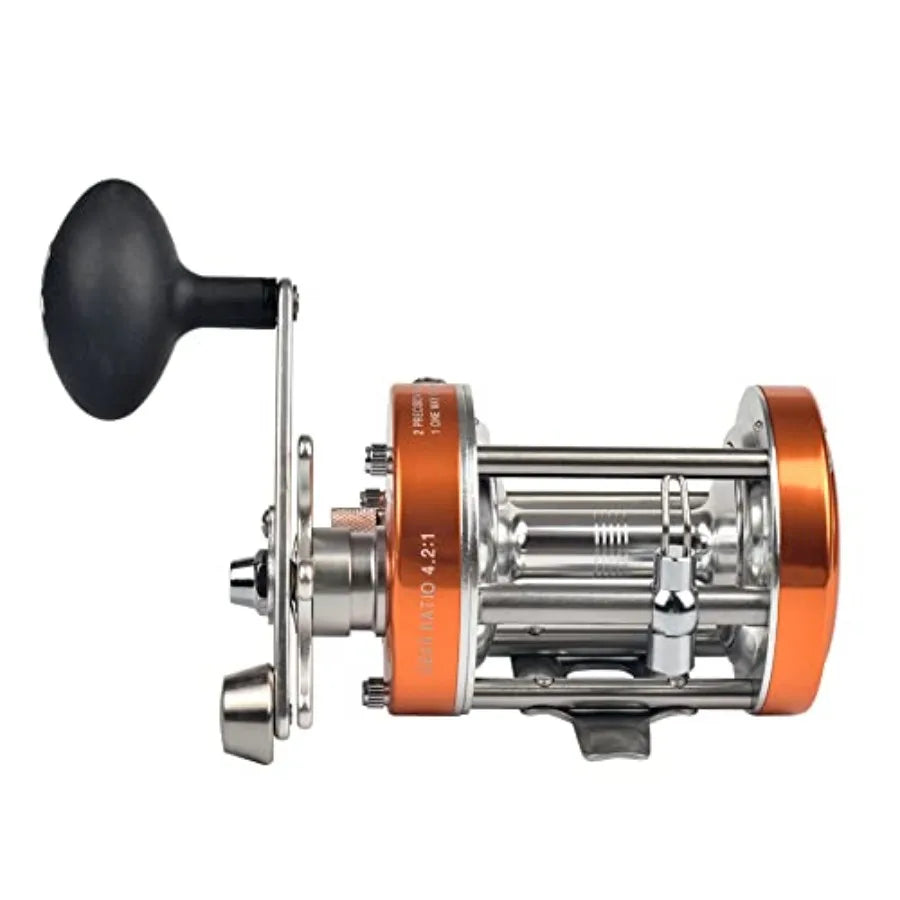 Medium Heavy Catfish Fishing Rod and Reel Combo with Advanced Noise Cancellation Technology for Deep Water and Heavy Line Appli