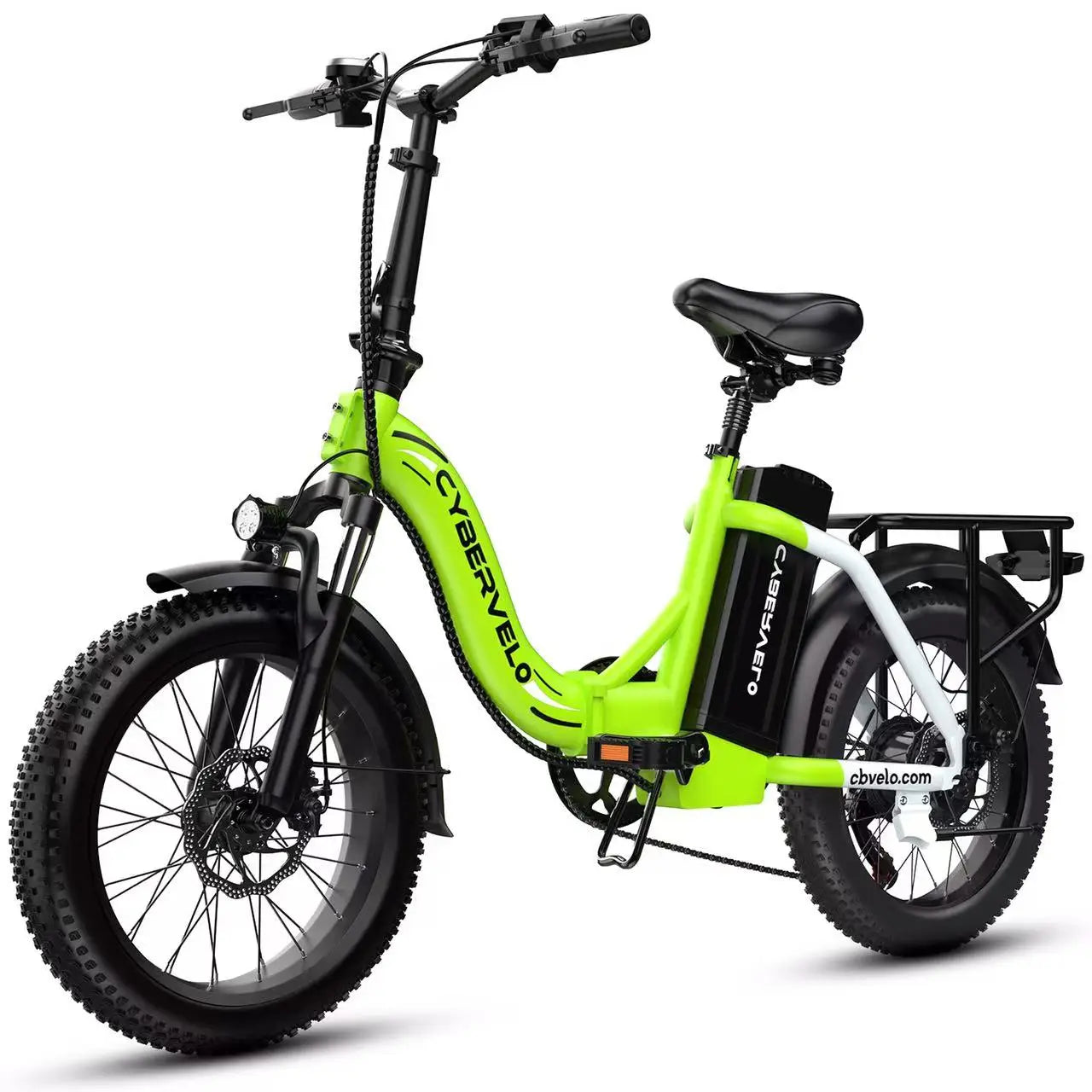 1000W Folding Electric Bike,48V 20.8AH Removable Battery EBike,30+MPH,80 Miles Max Range Electric Bike for Adults, 20" Fat Tire