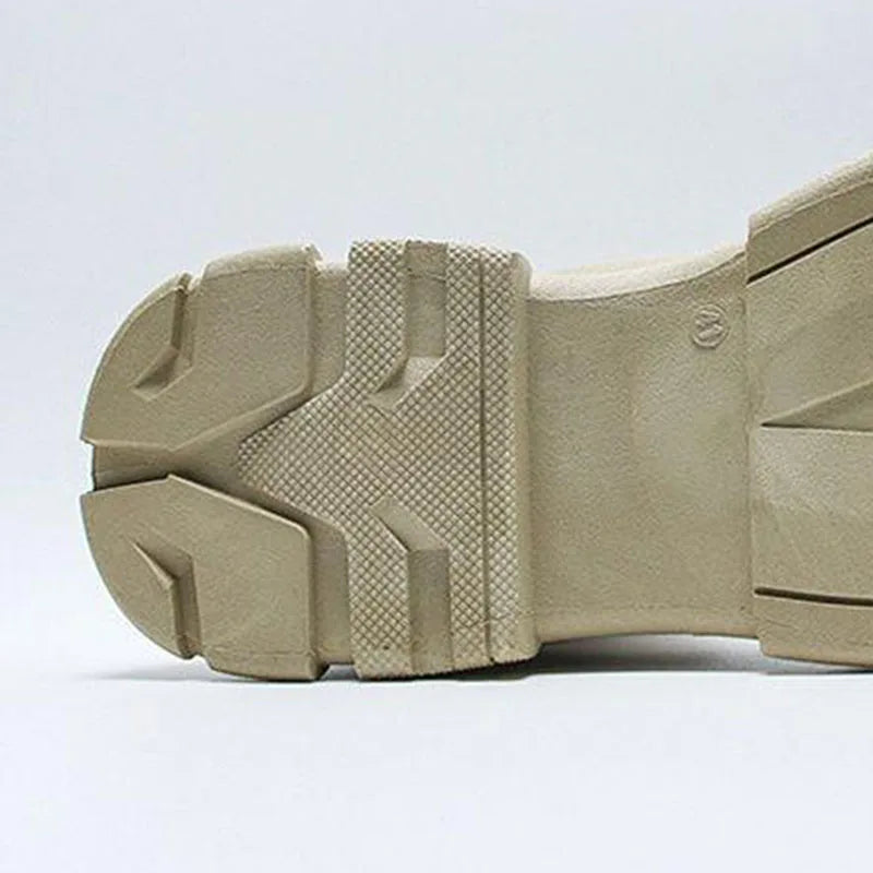 2024 Spring New Leisure Shoes for Men Outdoor Work Boots Trendy Fashion Leather Boots High Top
