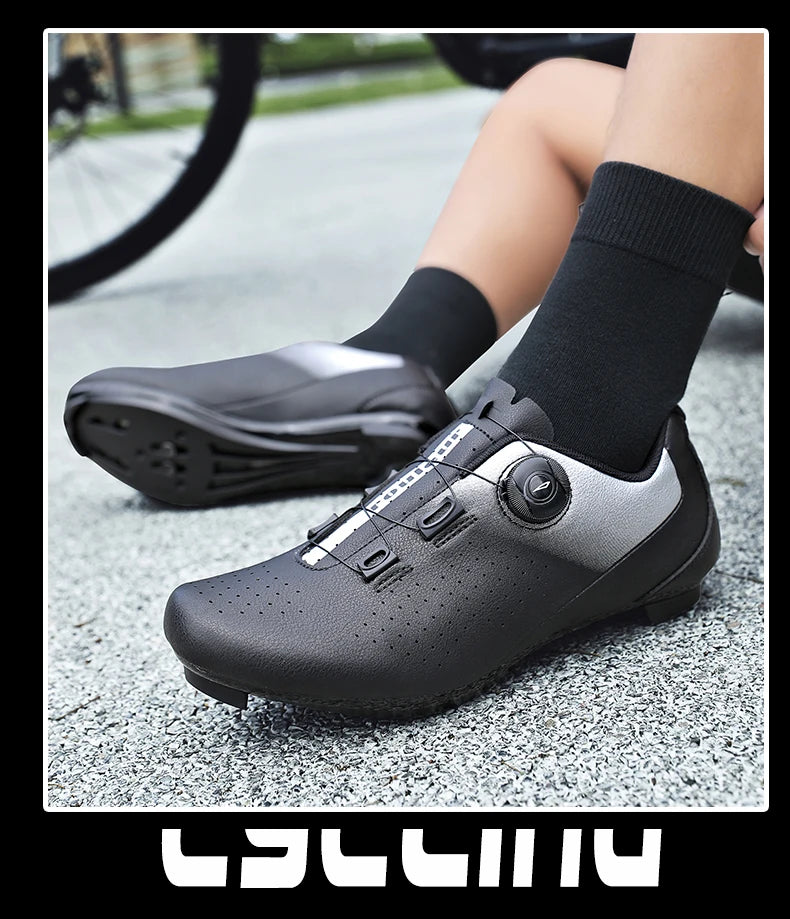 Unisex MTB Mountain Road Bike Lock Shoes Breathable Non-slip Wear-resistant Pedal Bicycle Outdoor Competitive Bicycle Equipment